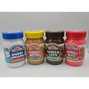 JA-RU Yummerz Scent Whipped Slime Berry Bliss Peanut Butter Mushy Mallow Choco 4